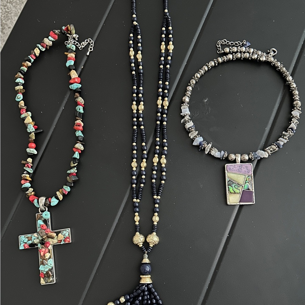 Multicolor Beaded Necklace Set